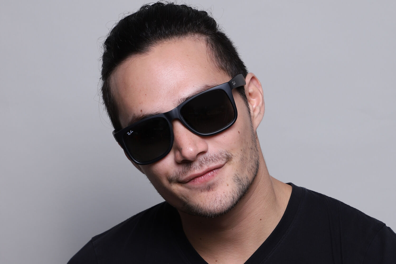 RayBan JUSTIN RB4165F マットブラック アジアンフィット Ray-Ban RB4165F Justin Asian Fit 622/6G Square Rubber Black