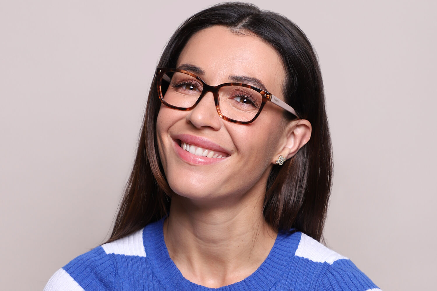 Prada PR 15ZV 07R1O1 Square Caramel Tortoise Eyeglasses | Vision