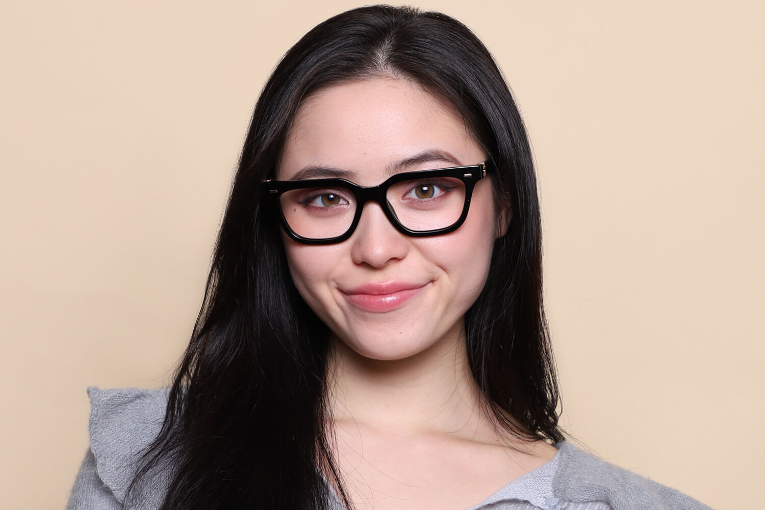Miu Miu MU07XV 16K1O1 Rectangle Black Eyeglasses | Vision Direct