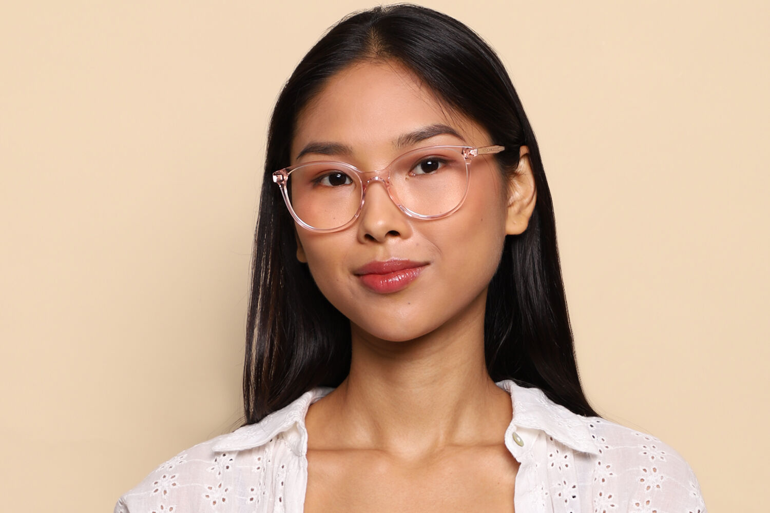 Dolce & Gabbana DG3425 3148 Transparent Pink Eyeglasses | Vision