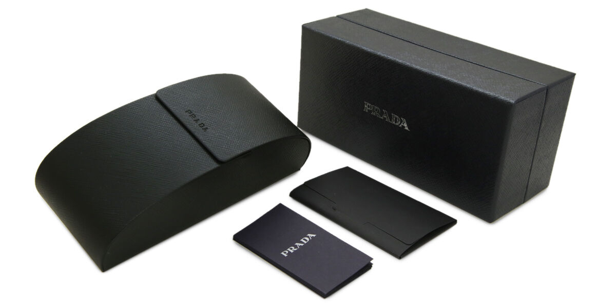 Prada PR 02ZVF Asian Fit 1AB1O1 Butterfly Black Eyeglasses