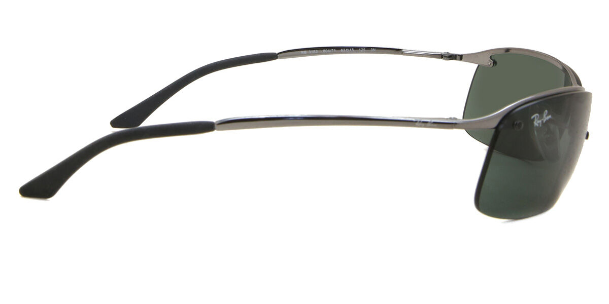Ray-Ban RB3183 Top Bar 004/71 Wraparound Grey Sunglasses | Vision