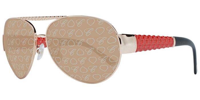 Chopard SCHG68S A32X Geometric Shiny Rose Gold Sunglasses  display picture 3