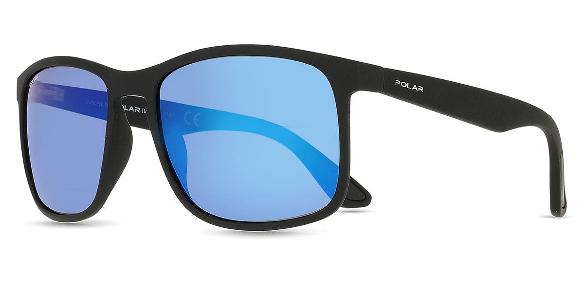 Polar 359 Polarized 80C Square Black Sunglasses | Vision Direct Australia