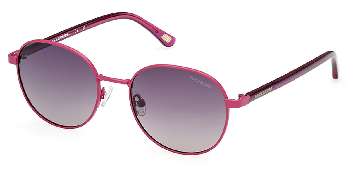 Skechers SE6285 Polarized 76H Oval Matte Light Fuchsia Pink Sunglasses ...