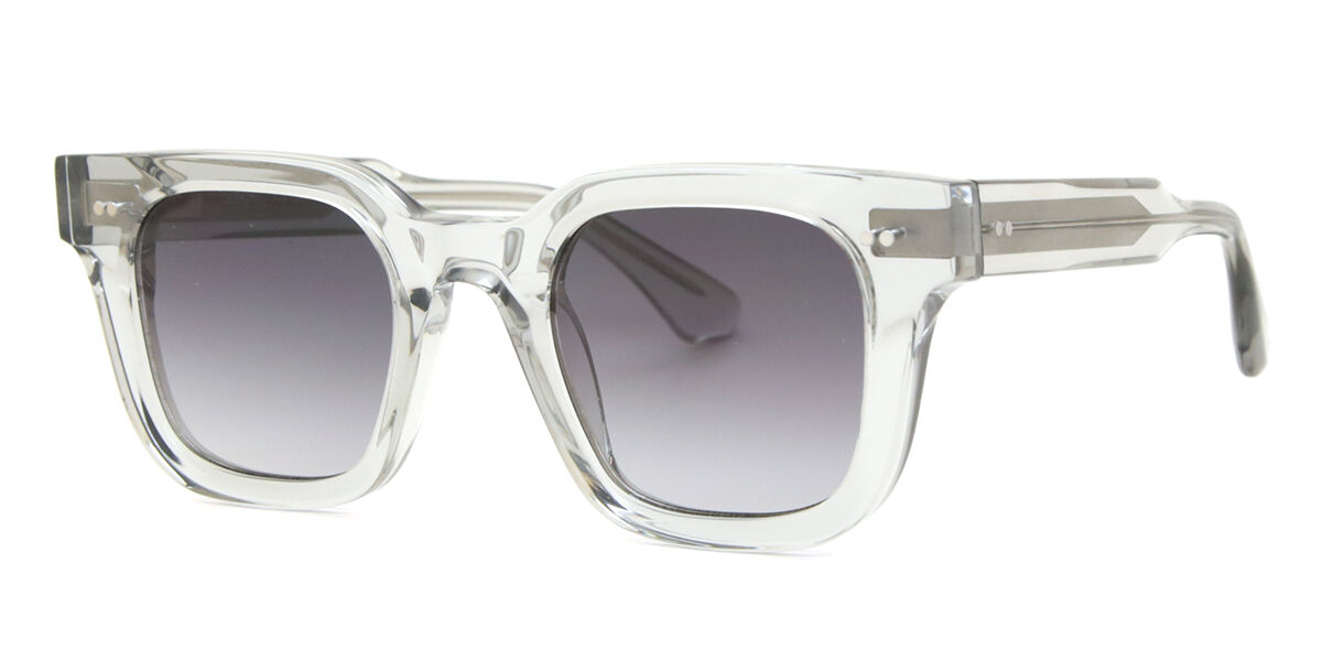CHIMI 04 Grey Rectangle Transparent Grey Sunglasses | Vision