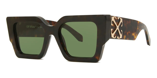 New! Off-White OERI128CATALINA 6055 Tortoise Shell Sunglasses with Green Lenses Off-White Cincinnati OERI110 6055 Sunglasses - US main image 4
