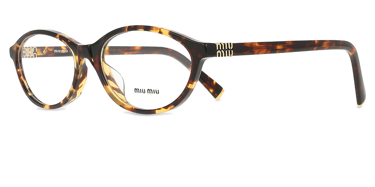 Miu Miu MU09XVF Asian Fit VAU1O1 Honey Yellow Brown Tortoise