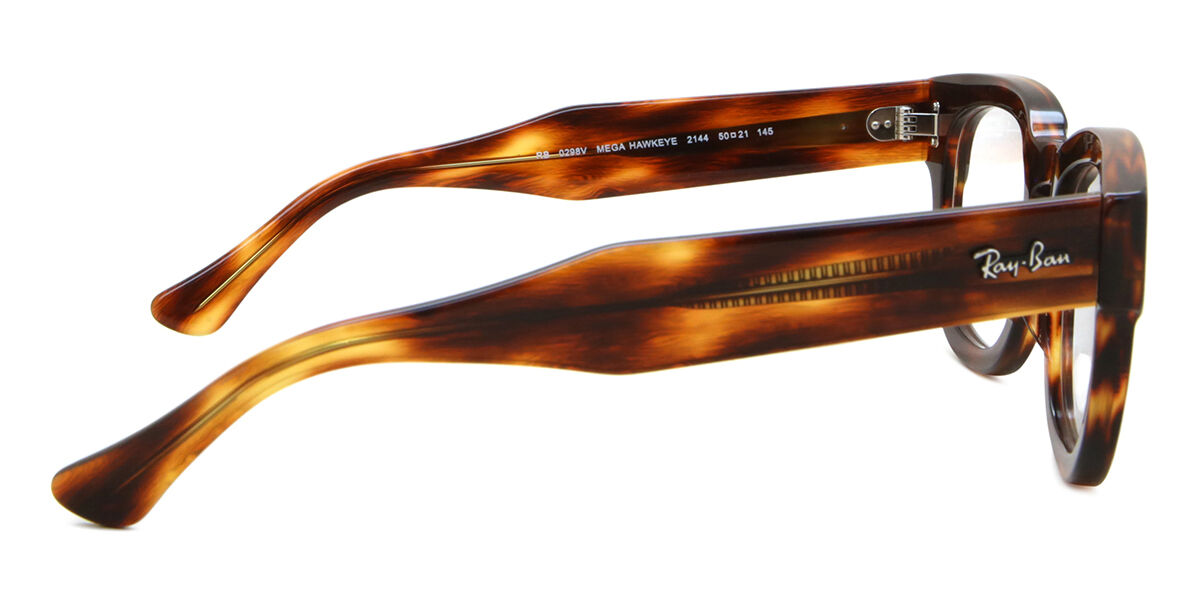 Ray-Ban RX0298V Mega Hawkeye 2144 Striped Tortoise Eyeglasses