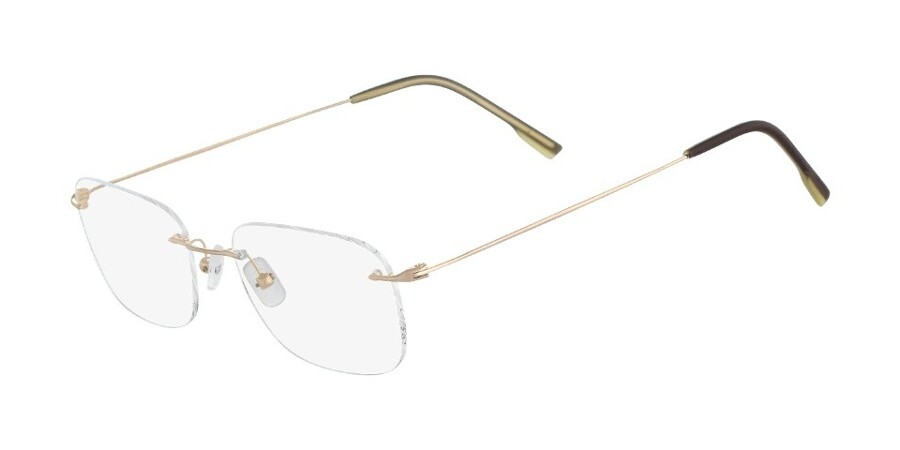 Calvin Klein CK536 041 Rectangle Gold Eyeglasses | Vision Direct Australia