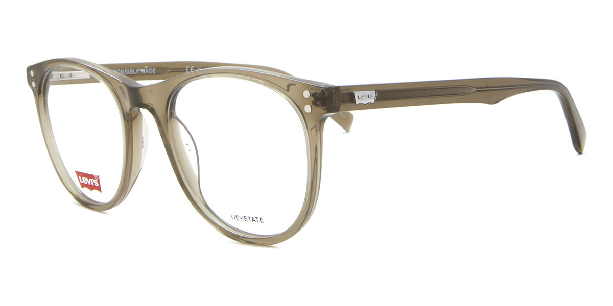 Levi's LV 5005 79U Round Transparent Mud Brown Eyeglasses | Vision ...