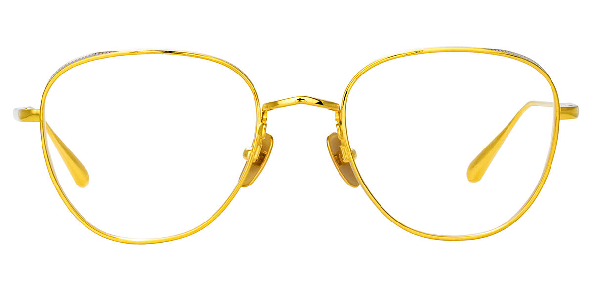 Linda Farrow HARDY LFL1503 C4 Oval Yellow Gold Eyeglasses | Vision ...
